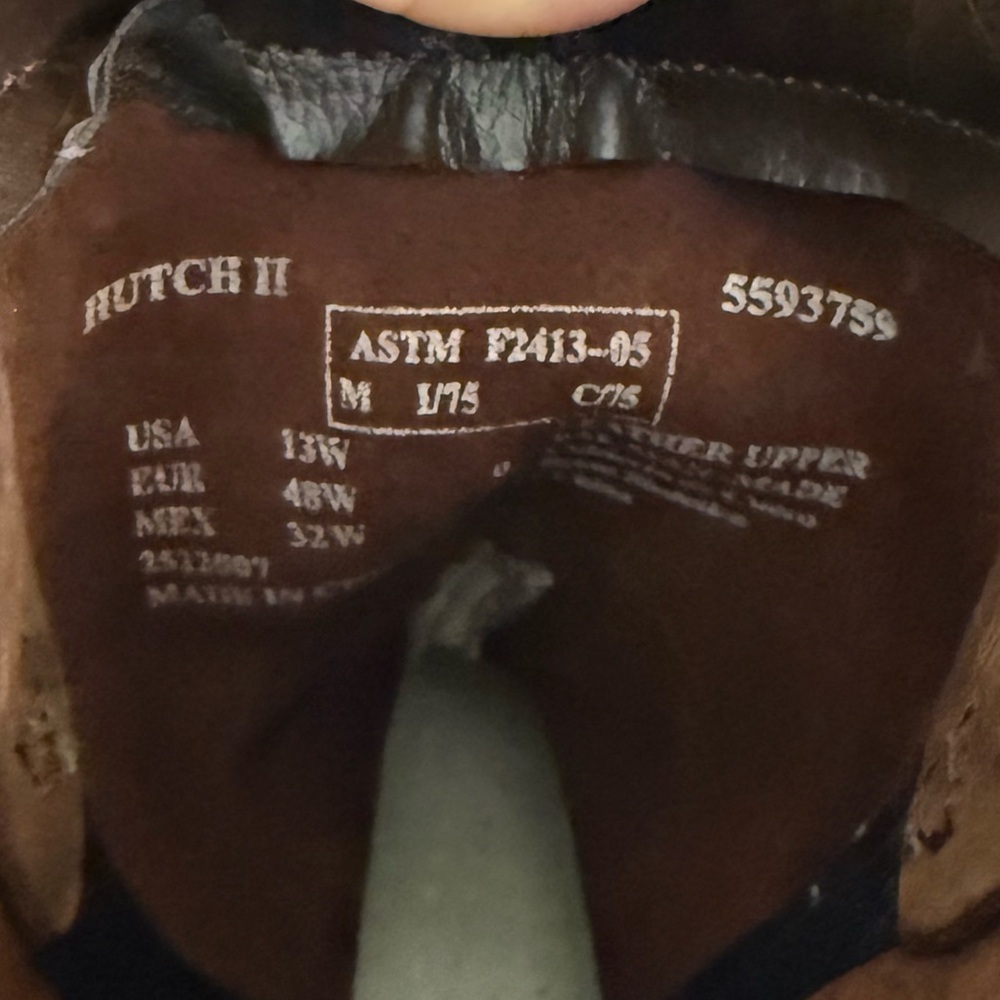 BRAHMA‎ Hutch II Leather Western Work Boots Mens Size 13W 5593743 Steel Toe - Picture 4 of 14